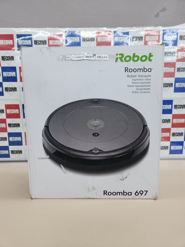 iRobot Roomba 697 - Aspiradora para Robot de Color Gris Claro, Negro se Adapta a Amazon Alexa, se Adapta a Google H